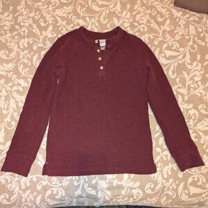 Goodfellow & Co. Heavy Weight Thermal Henley Long Sleeve Size S Standard